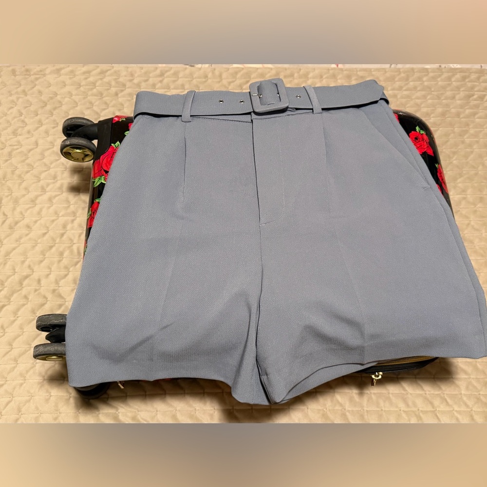 Stylish Blue Women's Shorts Size S Zara Used/Good condition